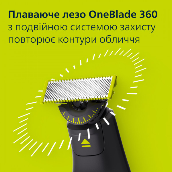 Фото - Електростанок Philips OneBlade Pro 360 QP6652/61 для обличчя та тіла