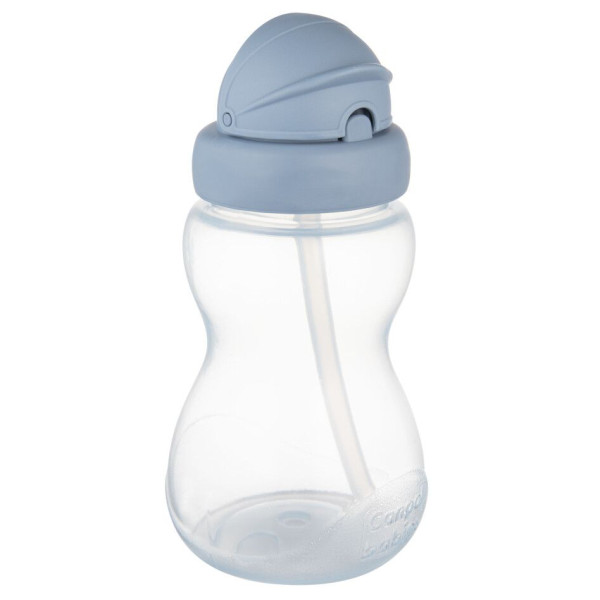Фото - Поїльник-непроливайка дитячий Canpol babies Бідончик зі складною силіконовою трубочкою синій 270 мл (56/109_blu2)