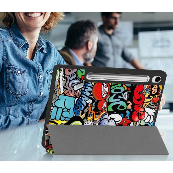 Фото - Чехол для планшета BeCover Flexible TPU Mate for Samsung Galaxy Tab S9 (SM-X710/SM-X716)/S9 FE (SM-X510/SM-X516B) 11.0" Graffiti (712534)