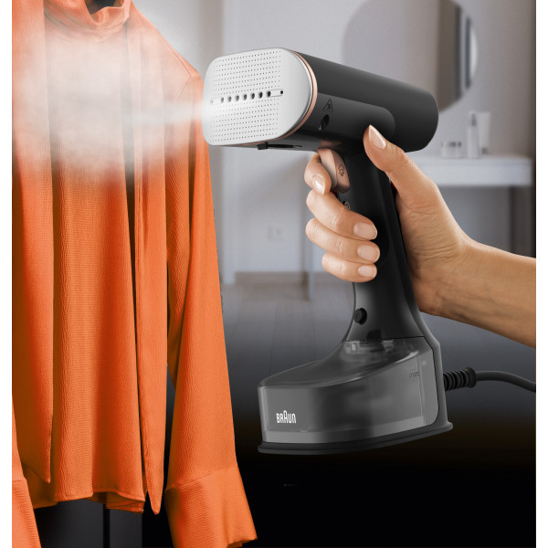 Фото - Уцінка - Вертикальний відпарювач ручний Braun GS 7077 BK