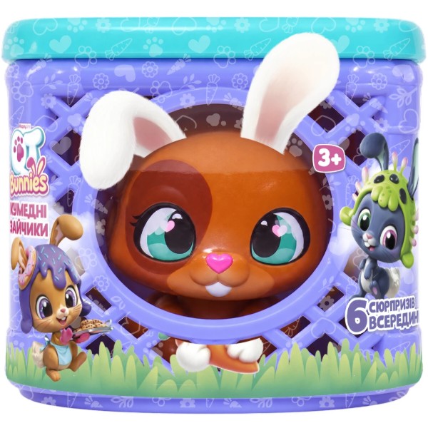 Фото - Коллекционная фигурка набор QT Bunnies ЗАЙЧИК РИББИТ (452000-3)
