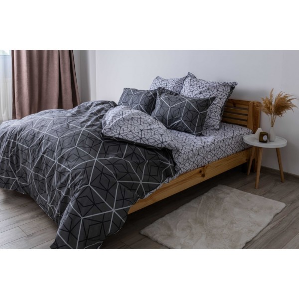 Фото - Комплект постельного белья ТЕП Quadro Star grey (2-00881_25734)