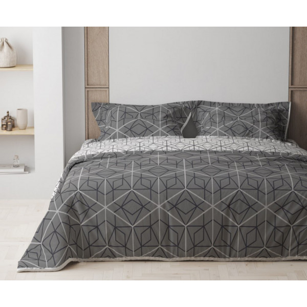 Фото - Комплект постельного белья ТЕП Happy Sleep Quadro Star Grey (2-03797_25741)
