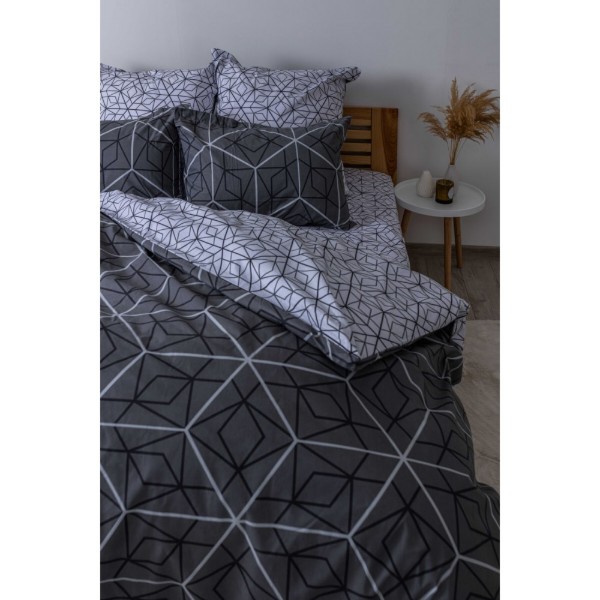 Фото - Комплект постельного белья ТЕП Quadro Star grey (2-00881_25734)