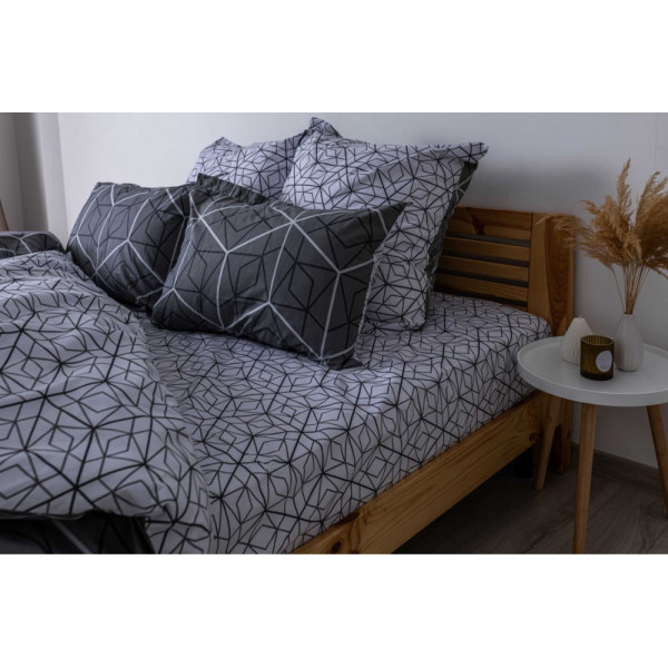 Фото - Комплект постільної білизни ТЕП Quadro Star grey (2-01691_25735)