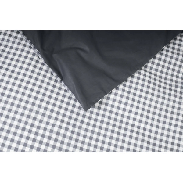 Фото - Підковдра двоспальна євро Moon&Star Ranforce Elite Gray Square 200x220 см (MS-870000418)