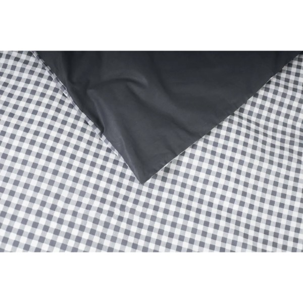 Фото - Пододеяльник двуспальный евро Moon&Star Ranforce Elite Gray Square King Size 220x240 см (MS-870000419)