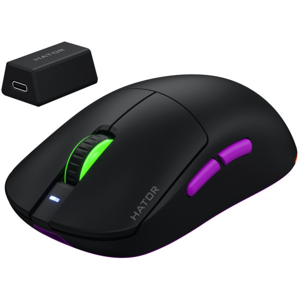 Фото - Уцінка - Миша бездротова ігрова Hator Quasar 3 ULTRA 8K Wireless (HTM770) Black