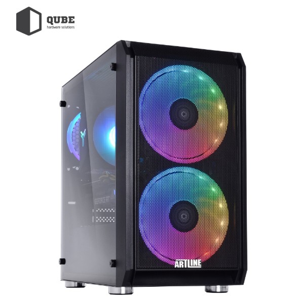 Фото - Системний блок QUBE QB i5 14400F RTX 3050 8GB NM 1641 (i514400FRTX30508GBNM1641)