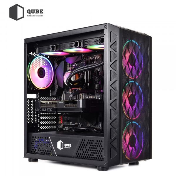 Фото - Системный блок QUBE QB i9 13900KF RTX 3050 8GB Z1 641010 (i913900KFRTX30508GBZ1641010)
