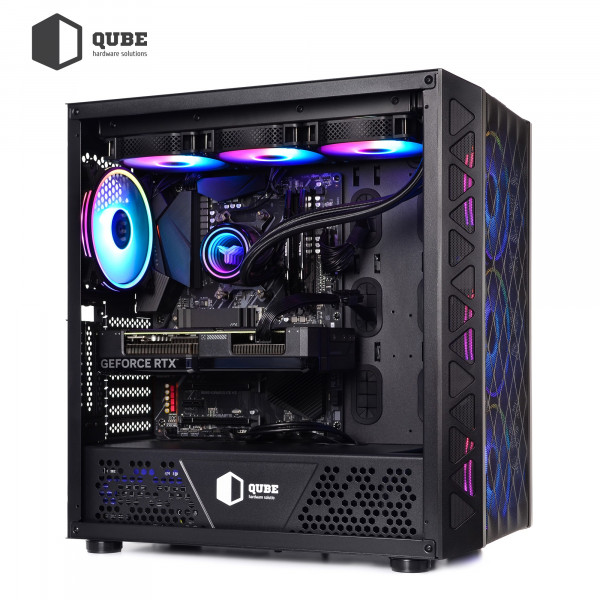 Фото - Системный блок QUBE QB i9 13900KF RTX 3050 8GB Z1 6410 (i913900KFRTX30508GBZ16410)