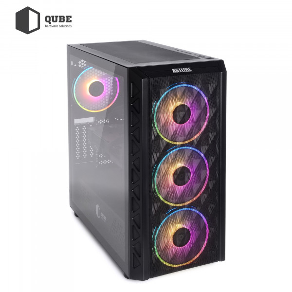 Фото - Системный блок QUBE QB i9 13900KF RTX 3050 8GB Z1 321010 (i913900KFRTX30508GBZ1321010)