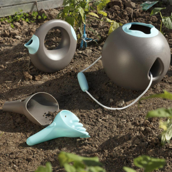 Фото - Ведро для игры в песочнице Quut Ballo Silver/Blue (170136)