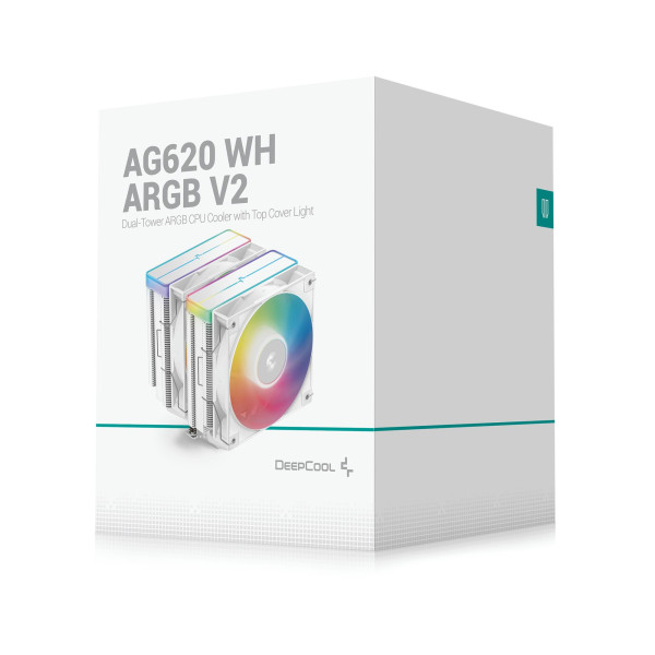 Фото - Процесорний кулер Deepcool AG620 WH ARGB V2 (R-AG620-WHAMMN-GJD)