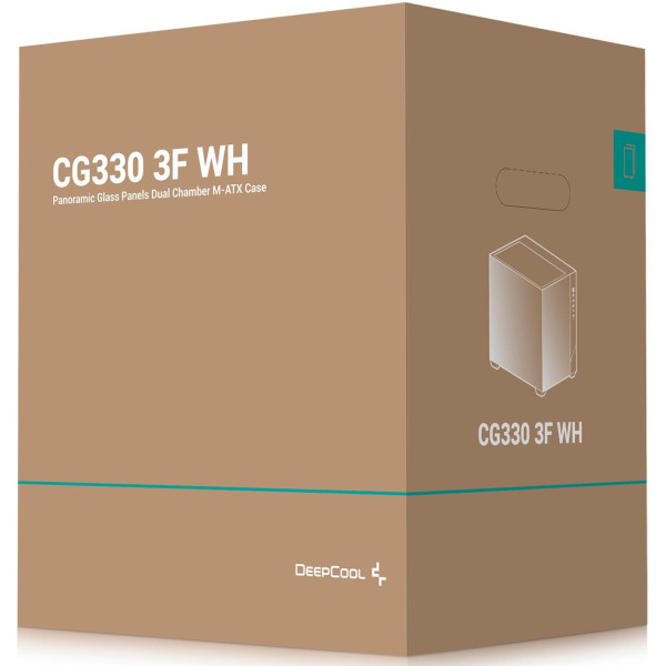 Фото - Корпус Deepcool CG330 3F White (R-CG330-WHNGM3-G) без БЖ