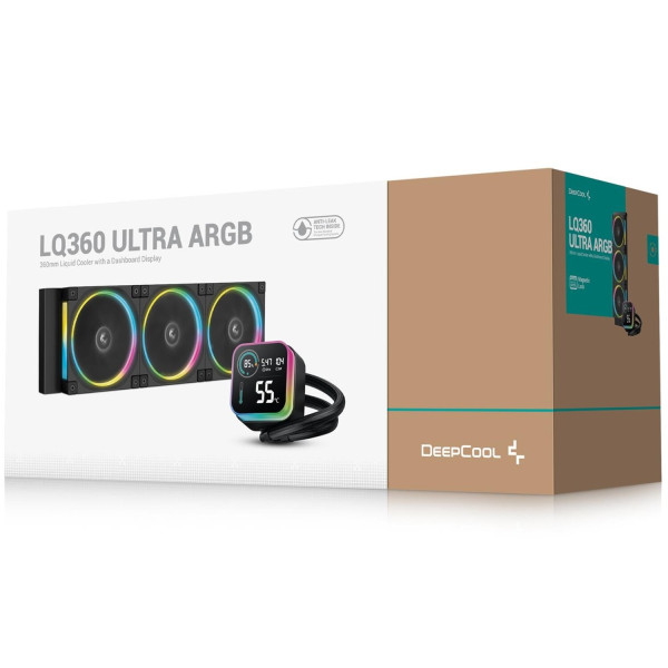 Фото - Водяная система охлаждения Deepcool LQ360 Ultra ARGB Black (R-LQ360-BKASMC-G-1)