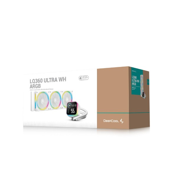 Фото - Водяна система охолодження Deepcool LQ360 Ultra ARGB WH (R-LQ360-WHASMC-G-1)