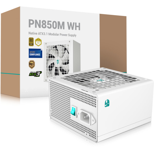 Фото - Блок живлення для ПК Deepcool GamerStorm PN850M 850W White (R-PN850M-FC0W-JGEU)