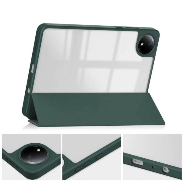 Фото - Чохол для планшета BeCover Soft Edge TPU з кріпленням для стілусу for Xiaomi Redmi Pad SE 8.7'' Dark Green (712566)
