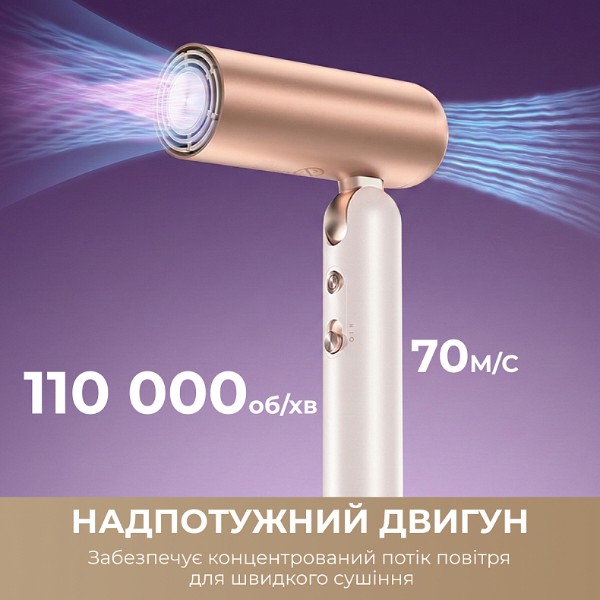 Фото - Фен-стайлер Dreame Pocket Ultra Rosy White (AHD52-RWH)