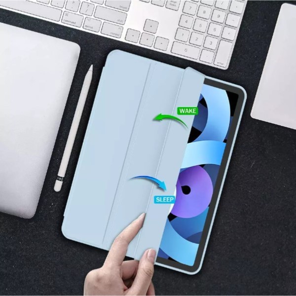 Фото - Чехол для планшета BeCover Tri Fold Soft TPU BeCover с креплением Apple Pencil for Apple iPad Air 11" M4 2026 Light Blue (715232)