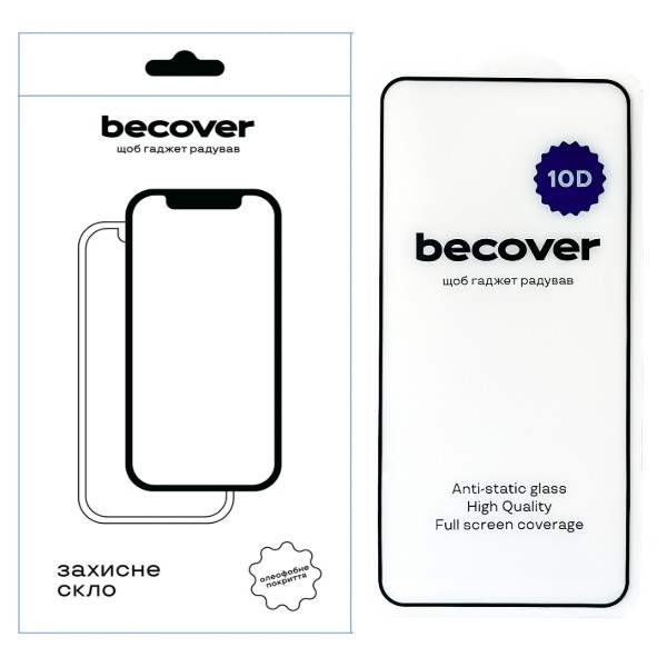 Фото - Защитное стекло для смартфона BeCover Xiaomi 13T/13T Pro 10D Black (711364)