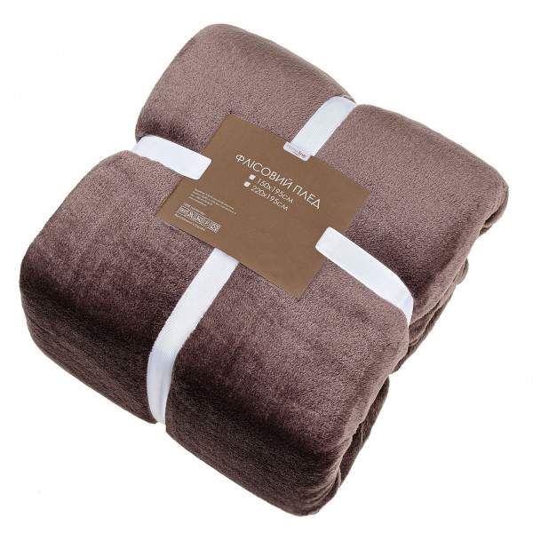 Фото - Плед полуторний Home Line 150х195 темний шоколад (183200)