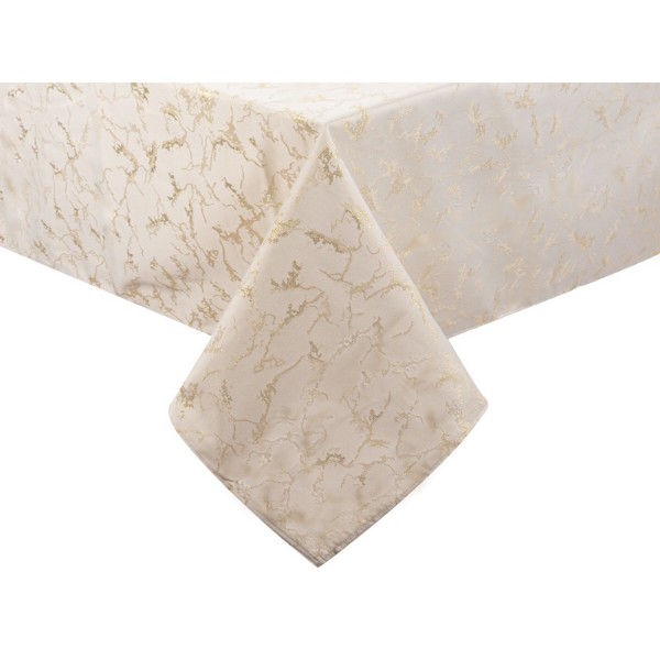 Фото - Скатерть прямоугольная Lefard Alba lurex teflon oro 160х280 см (715-336)