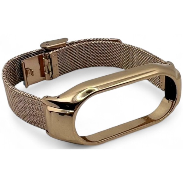Фото - Ремешок для фитнес-браслета BeCover Metal for Xiaomi Mi Smart Band 9 Rose Gold (711981)