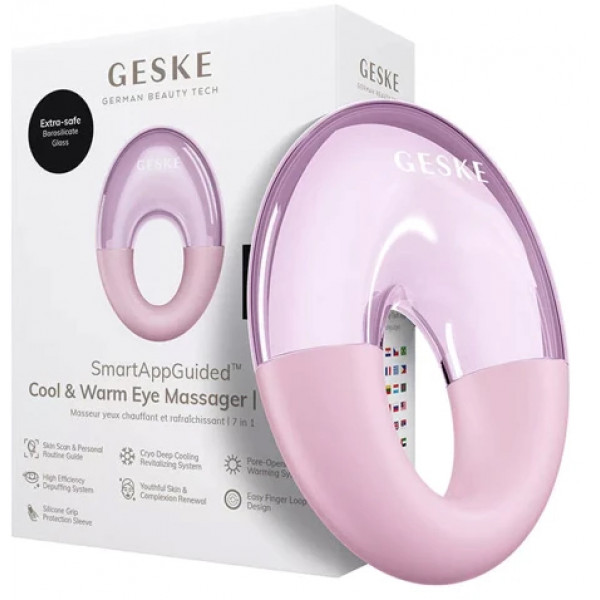 Фото - Масажер для очей GESKE Cool & Warm Eye Massager 7 в 1 рожевий (GK000702PK01)