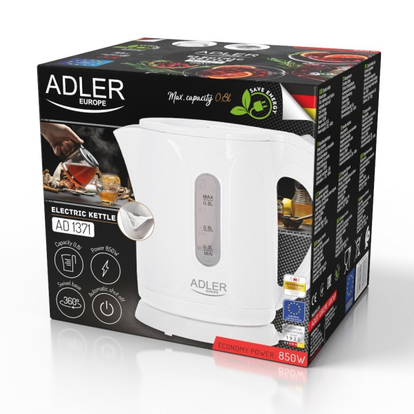 Фото - Електричний чайник Adler AD 1371 White