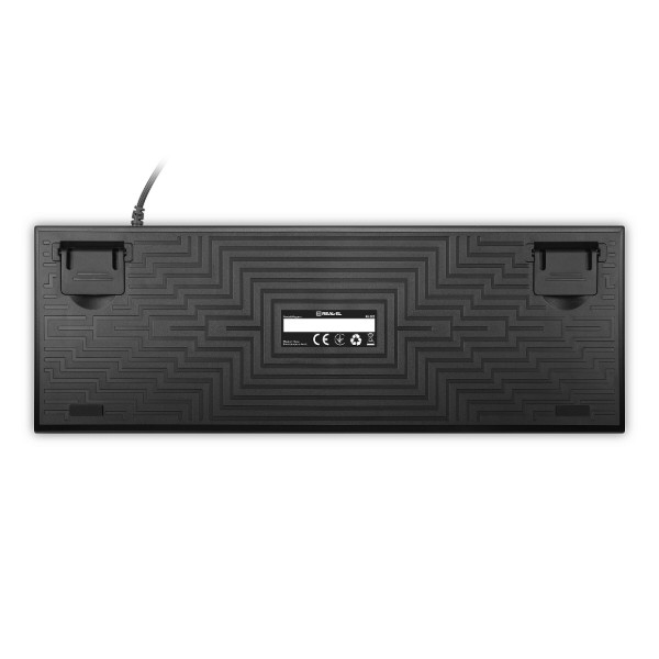 Фото - Клавіатура дротова ігрова REAL-EL M 05 Grey USB (EL123100044)