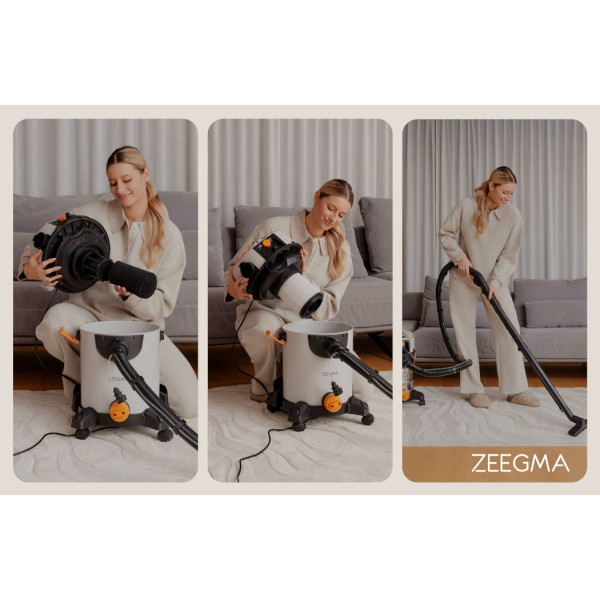 Фото - Пылесос моющий с мешком Zeegma ZONDER PRO WASH GREY