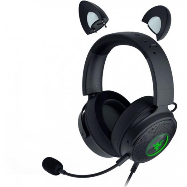 Фото - Гарнітура дротова ігрова Razer Kraken Kitty V2 Pro Black (RZ04-04510100-R3M1)