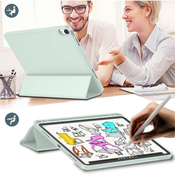 Фото - Чехол для планшета BeCover Tri Fold Soft TPU BeCover с креплением Apple Pencil for Apple iPad Air 11" M4 2026 Green (715231)