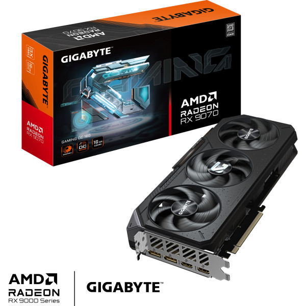 Фото - Видеокарта Gigabyte AMD Radeon RX 9070 GAMING OC 16G (GV-R9070GAMING OC-16GD)