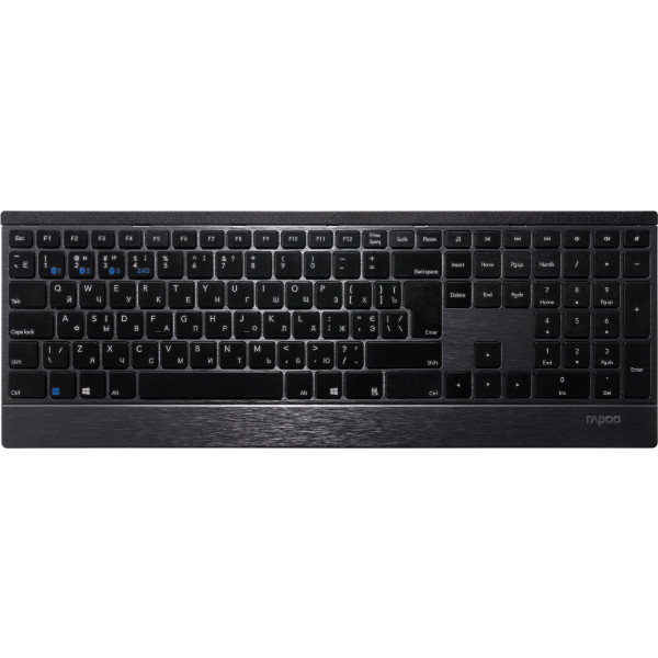 Фото - Клавіатура бездротова Rapoo E9500M Black
