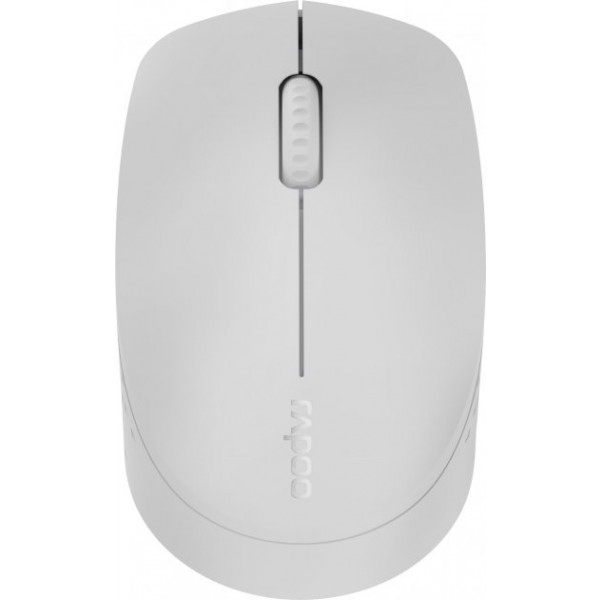 Фото - Мышь беспроводная Rapoo M100 Silent Wireless Light Grey