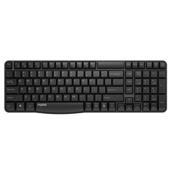 Фото - Клавиатура+мышь беспроводная Rapoo X1800S Wireless Black