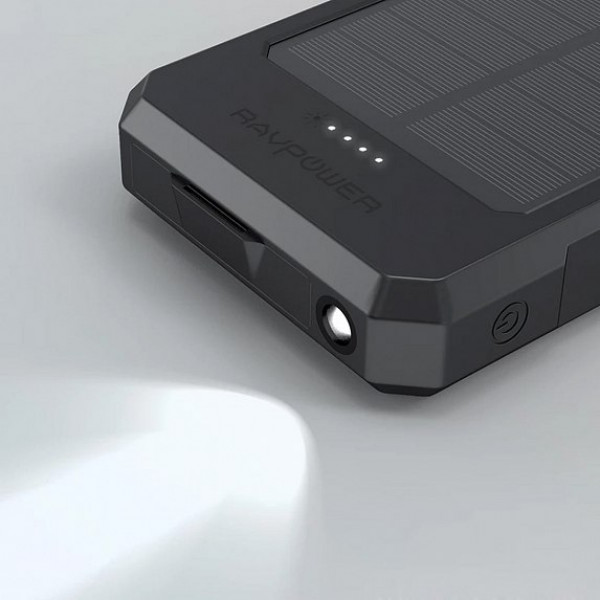 Фото - Батарея мобільна RavPower 15000mAh Solar Portable Charger Waterproof Dustproof Shockproof (RP-PB124)