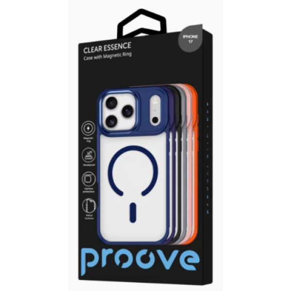 Фото - Чохол для смартфону Proove Clear Essence Case with Magnetic Ring iPhone 17 Gray (PCCEIP170005)