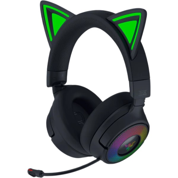 Фото - Гарнітура бездротова ігрова Razer Kraken Kitty V3 PRO Black (RZ04-05170300-R3M1)