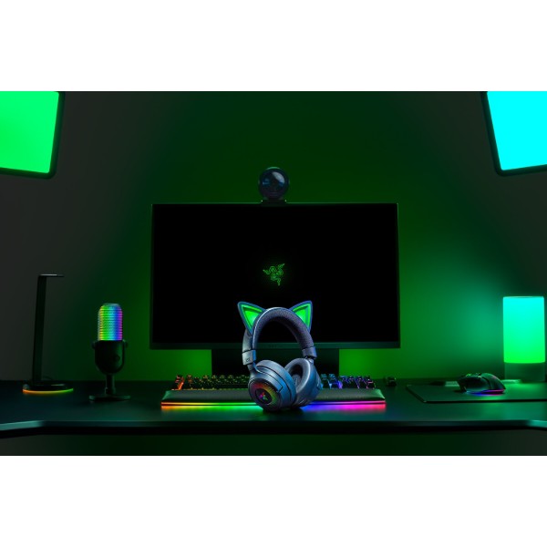 Фото - Гарнітура бездротова ігрова Razer Kraken Kitty V3 PRO Black (RZ04-05170300-R3M1)