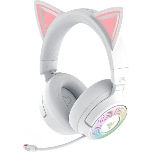 Фото - Гарнітура бездротова ігрова Razer Kraken Kitty V3 PRO White (RZ04-05170400-R3M1)