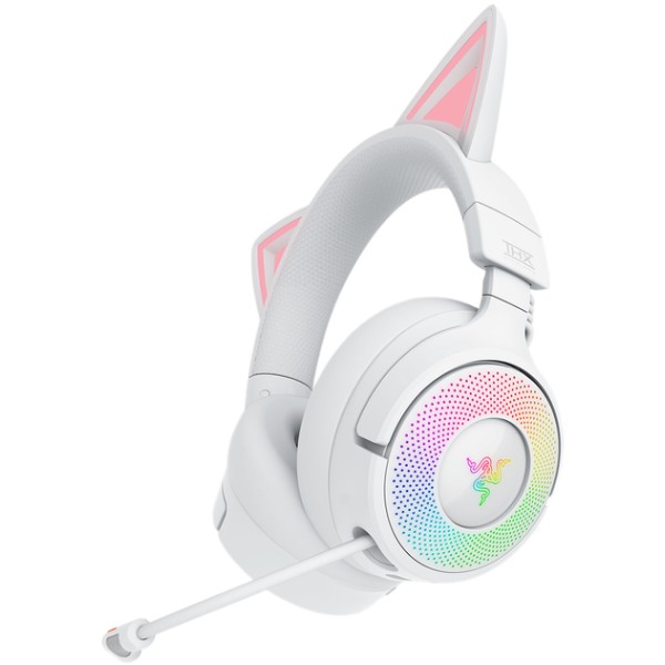 Фото - Гарнітура бездротова ігрова Razer Kraken Kitty V3 PRO White (RZ04-05170400-R3M1)