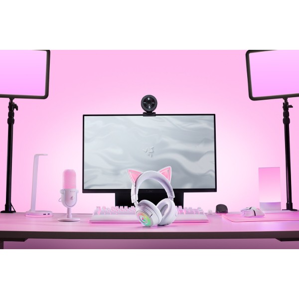 Фото - Гарнітура бездротова ігрова Razer Kraken Kitty V3 PRO White (RZ04-05170400-R3M1)
