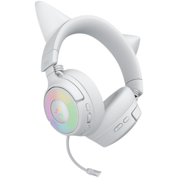 Фото - Гарнітура бездротова ігрова Razer Kraken Kitty V3 PRO White (RZ04-05170400-R3M1)