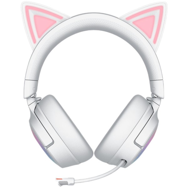 Фото - Гарнітура бездротова ігрова Razer Kraken Kitty V3 PRO White (RZ04-05170400-R3M1)