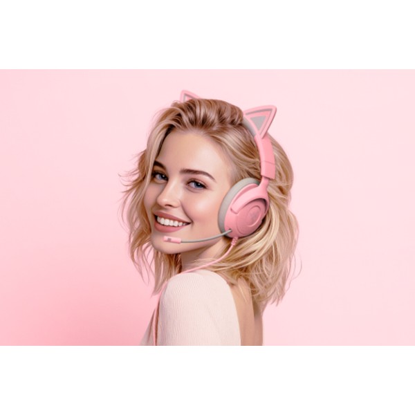 Фото - Гарнитура беспроводная игровая Razer Kraken Kitty V3 X Quartz (RZ04-05350100-R3M1)