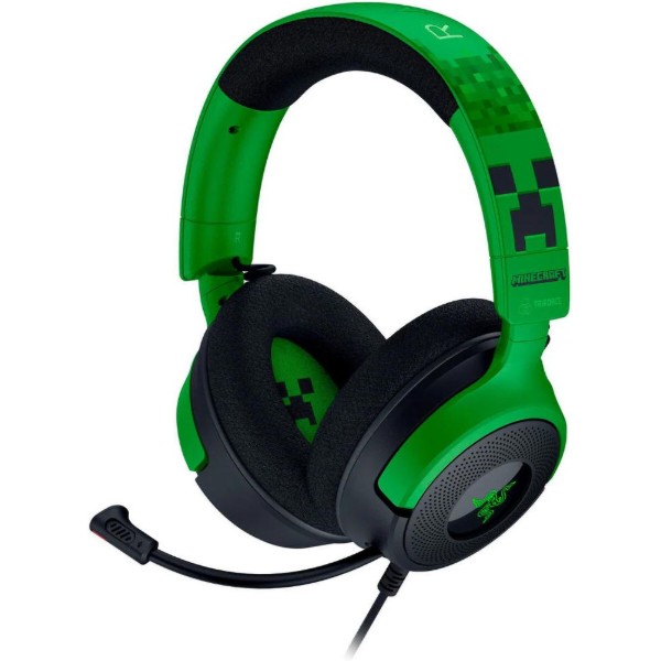 Фото - Гарнітура дротова ігрова Razer Kraken V4 X Minecraft Edition (RZ04-05180200-R3M1)